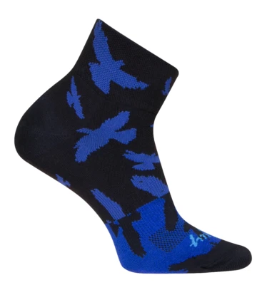Socks - SockGuy - Lemonade S/M Women's 2" Black/Blue Cycling/Running NEW - Image 1 of 4