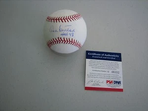 Don Sutton -DECEASED - Signed OML Baseball W / HOF 98 and a Display Case - PSA - Picture 1 of 4