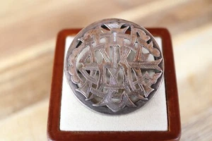 Ciondolo spilla nome puzzle vittoriano argento sterling MAC? - Foto 1 di 9
