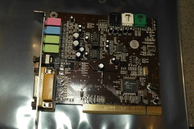 TERRATEC ForteMedia FM801-AU PCI Sound audio Card TT801-QD optical S/PDIF OUT - Image 1 of 4