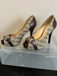 High Heel Platform GUESS Peep Toe - Picture 1 of 10