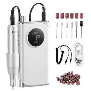 Electric Rechargeable Nail Drill 40,000RPM Portable Cordless Nail E File Machine - Picture 1 of 12