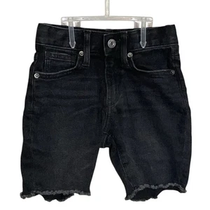 NEW $30 Old Navy 360° Stretch Slim Built In Tough Black Wash Denim Shorts-Size 6 - Picture 1 of 5