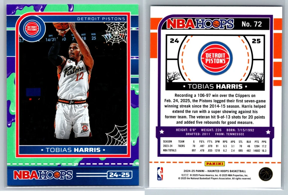 2024-25 Panini NBA Aros embrujados Baloncesto Slime Paralelos #1-300 ¡Tú eliges! Foto 1 de 1