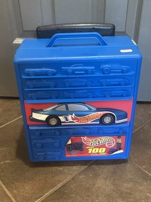 Vintage 1997 Tera hot Wheels 100 Car Carrying Case With Handle - Image 1 of 4