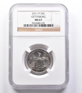 MS67 2011-P Washington Quarter Gettysburg NGC *5383 - Picture 1 of 3