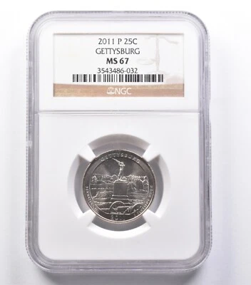 MS67 2011-P Washington Quarter Gettysburg NGC *5383 - Image 1 of 3