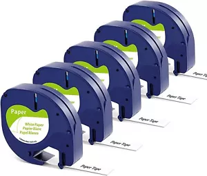 Compatible DYMO LetraTag Refills 91330 White Paper Label Tape 12mm LT-100H 1/2 - Bild 1 von 12