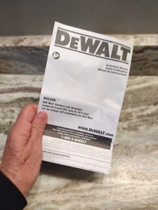 DEWALT 20 Volt LED Light DCL040 ***** MANUAL ONLY ***** - Picture 1 of 3