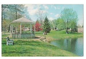 Cartolina Gazebo Pond TOWN PARK Boonton Morris County Park New Jersey NJ KOPPEL - Foto 1 di 2