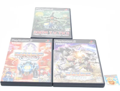 Lot 3 Sony PS2 Zoids Struggle Infinity Tactics Set w/Box Manual Tested Japan JP - Image 1 of 4