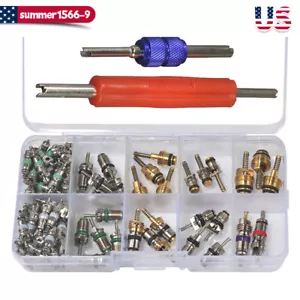 102pcs Car R12 & R134a A/C Air Conditioner Schrader Valve Core Remover Tool Kit - Picture 1 of 7