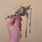 Women Tassel Butterfly Hair Claw Elegant Pearl Chain Clip Crystal Retro Hairpin