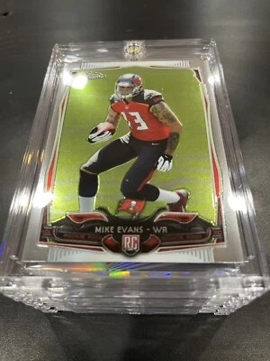 Mike Evans TOPPS CHROME 2014 TAMPA BAY FOOTBALL INVESTMENT RC CARD - Mint! - Image 1 of 4