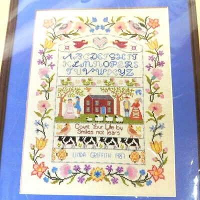 Kit de punto de cruz contado círculo creativo 1694 sampler jacobeo Linda Griffith Foto 1 de 4