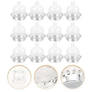 12pcs Small Cake Tray With Lid Cupcake Display Stand Snack Serving Tray for - Picture 1 of 12
