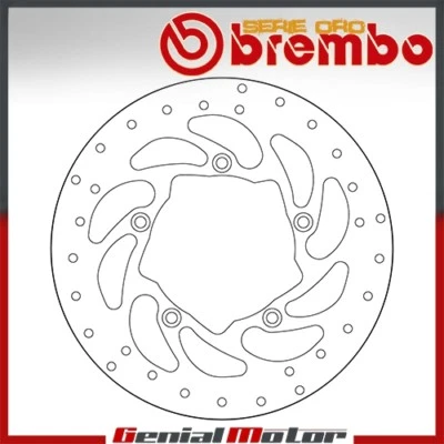Disco de freno fijo Brembo Serie Oro trasero para BMW K 1600 GT 1600 2010 > 2012 Foto 1 de 2