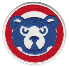 1994-96 CHICAGO CUBS MLB BASEBALL AWAY JERSEY SLEEVE TEAM PATCH WHITE BORDER