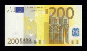 F.C. EUROPEAN UNION , 200 € 2002 , LETRA X (ALEMANIA) , S/C- (AUNC) , DUISENBERG - Bild 1 von 2