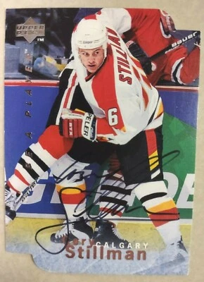 1995-1996 UD Be A Player CORY STILLMAN Flames DIE-CUT AUTOGRAPH! #S132 FREE S&H! - Image 1 of 2