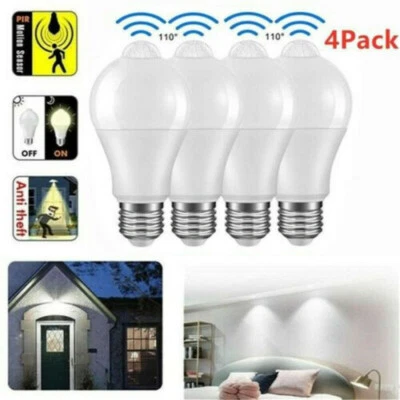 E27 LED Glühbirne 12W Lampe mit Bewegungsmelder Dämmerungssensor Tzvvjurnjkkeoen - Bild 1 von 4