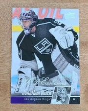 2010-11 UPPER DECK SERIES 1 UD EXCLUSIVES JONATHAN QUICK 3/10 #113