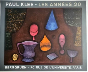 Affiche art expo - Paul KLEE - les années 20 - Berggruen 1970 litho Mourlot - Picture 1 of 1