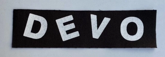 Devo Cloth Patch Sew On Badge Punk Rock  Approx 2" X 7" (CP215) - Image 1 of 1
