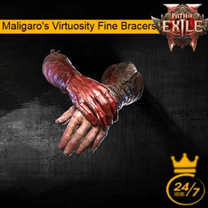 Maligaro's Virtuosity Fine Bracers | Path of Exile 2 | Dawn of the Hunt SC - Picture 1 of 2