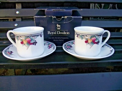 Two ( 2 ) Royal Doulton Autumn’s Glory Fine China Tea Cups & Saucers - Image 1 of 4