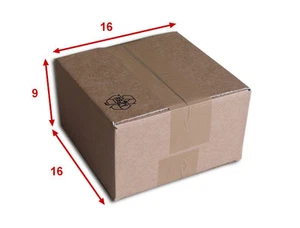 100 boîtes emballages cartons n° 03 - 160x160x90 mm - simple cannelure - Picture 1 of 1