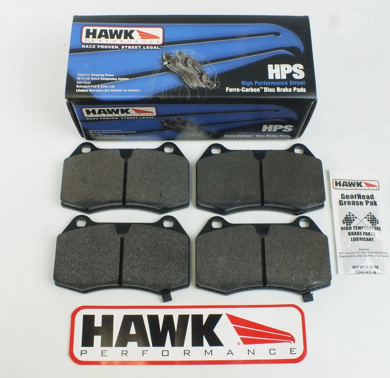 Pastillas de freno delanteras rápidas Hawk HPS HB190F para adaptarse a Audi Quattro (84') Corado, VW Foto 1 de 1