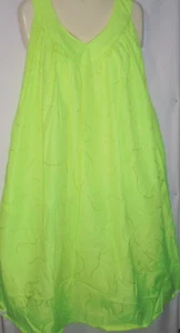 Advance Dress Sundress Mumu Sleeveless Loose V-Neck Free Size Fits 1X 2X Green - Picture 1 of 14