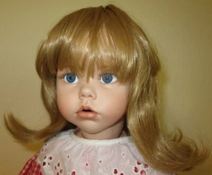 Tallina's DOLL WIG page boy style with bangs DARK BLONDE Style #599 - Picture 1 of 1