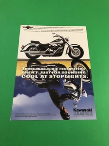 1996 KAWASAKI VULCAN 1500 CLASSIC ORIGINAL PRINT AD PRINTED ADVERTISEMENT - Picture 1 of 1