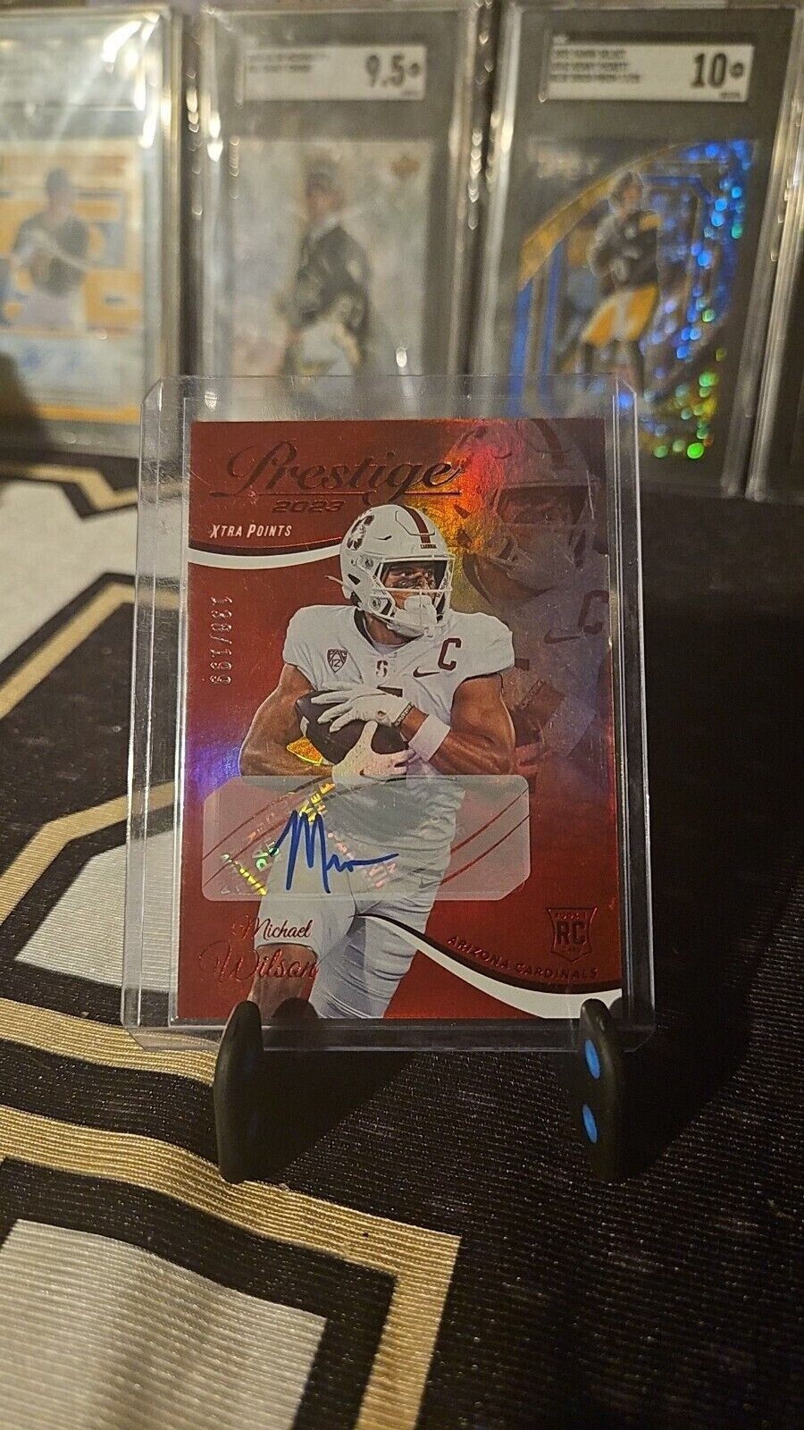 2023 Michael Wilson Panini Prestige Rookie Rc Xtra Points Red Auto /199 # 366