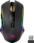Redragon Wireless Gaming Mouse with 8000 DPI, RGB Backlit, Rechargeable, 70Hrs