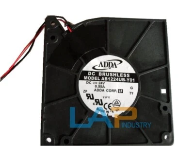 1PCS New For AB1224UB-Y01 Cooling Fan AB1224UB Y01 2 wires - Image 1 of 4