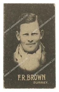 Hoadley Chocolates - 'Cricketers (Brown)' - F.R. Brown (Surrey) (1933) - Picture 1 of 2