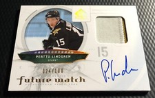 2009-10 SP Authentic 24/100 Perttu Lindgren Stars Rookie Patch Auto Gold #258