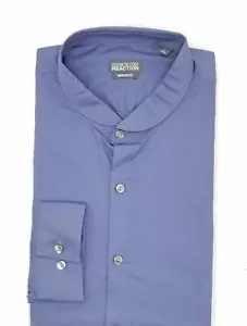 NEW $125 Kenneth Cole Reaction 18 36/37 Men Regular-Fit Blue Button Dress Shirt - Picture 1 of 2