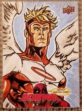 2018 MARVEL DEADPOOL Hand Drawn Sketch Card X-MEN ANGEL (1/1) AUTO UD VERY RARE!