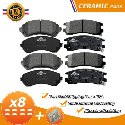 Front & Rear Ceramic Disc Brake Pads for Chevy Venture Pontiac Aztek Montana - Image 1 of 4