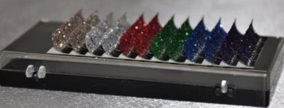 Eyelash Extension Blink Mink Colored Glitter lashes J Curl .20 x 11mm or 13mm - Image 1 of 2