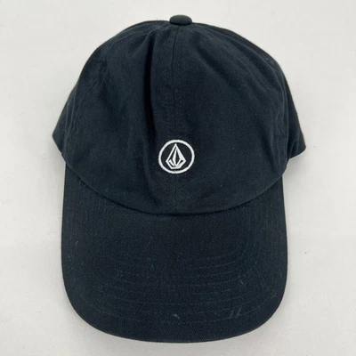Volcom Strapback Hat Adult One Size Black Dad Cap Cotton Stone Logo - Image 1 of 4