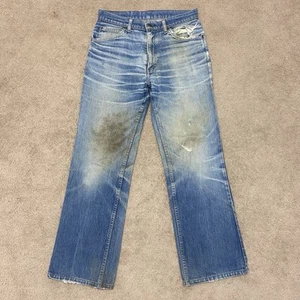 Vintage 80s Levi’s 527 0216 Jeans Herren W30 L29 Distressed Bootcut Whisker Fade - Bild 1 von 16