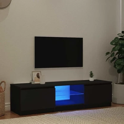 TV Schrank mit LED-Leuchten Lowboard Fernsehschrank mehrere Auswahl vidaXL - Bild 1 von 4