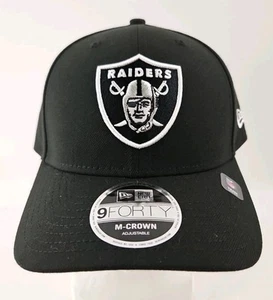 Las Vegas Raiders New Era 9FORTY Snapback M-CROWN OSFM Hat - Brand New - Picture 1 of 11