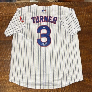Justin Turner Signed Chicago Cubs Jersey PSA DNA Autographed - Picture 1 of 6