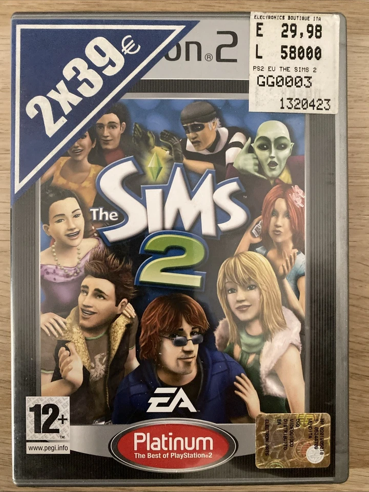 🎮 The Sims 2 PS2 Platinum PAL ITA Gioco Usato Testato ✅ Completo & FUNZIONANTE - Immagine 1 di 4
